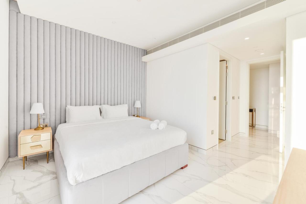 Luxe 3 Bedroom Oceanfront Apartment In The Heart Of Bluewaters Island دبي المظهر الخارجي الصورة